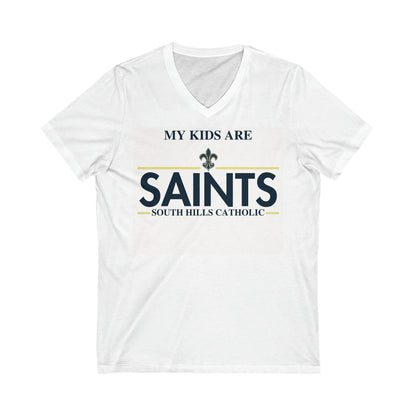 Unisex Short Sleeve V-Neck Tee - Jersey Cotton